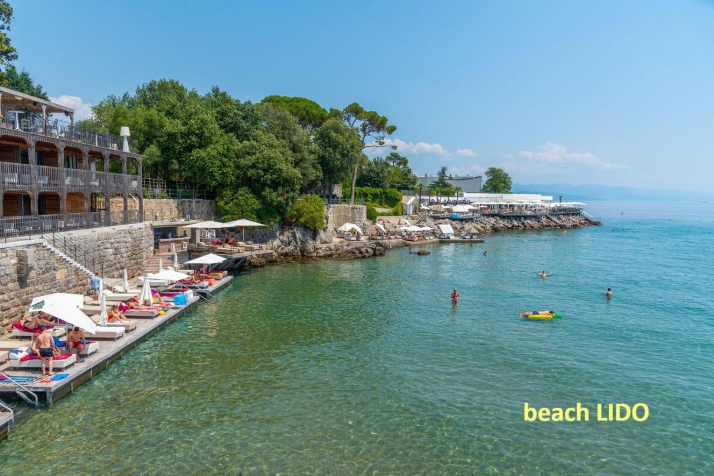Milena Apartment Opatija Volosko Bagian luar foto